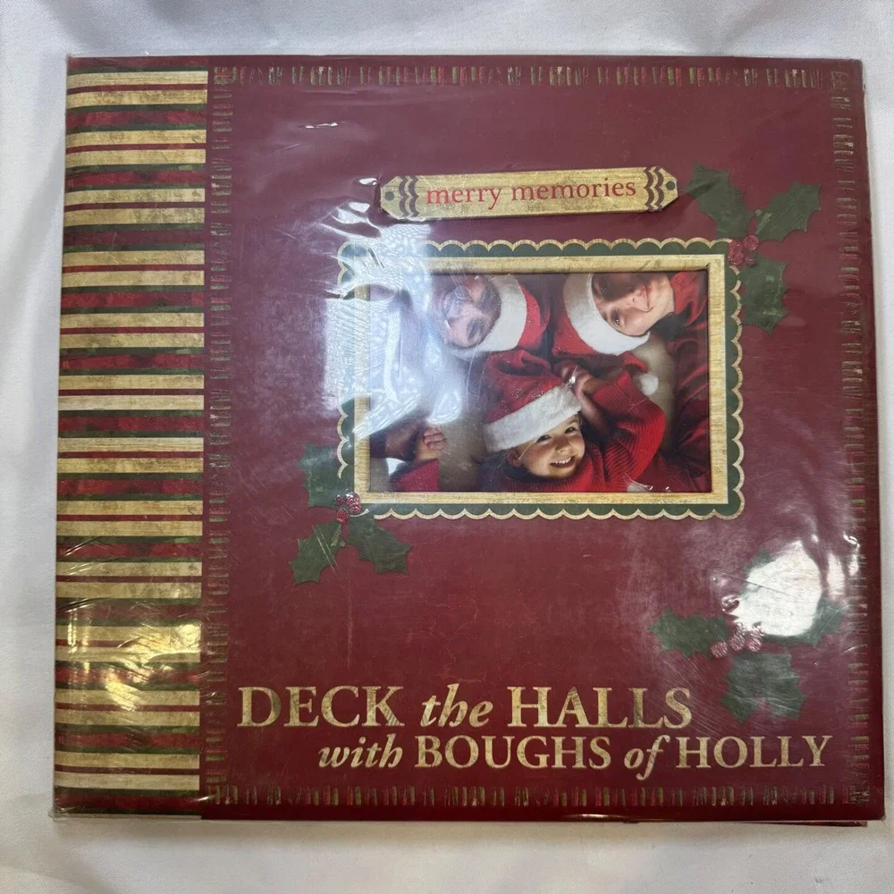 Merry Makers Christmas Scrapbook Kit 45 Sheets Cardstock Stickers Photo Album